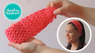 😍👉 HERMOSO accesorio tejido a crochet PARA EL CABELLO  Punto mini frijol [upl. by Burke]