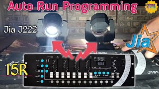 Jia 15r Programming on dmx 512  jia j222 programming on j191  how to run sharpy on dmx jia15r [upl. by Aindrea744]