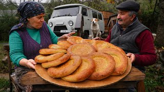 Rustic Village Style  Beef Stuffed Breads [upl. by Lzeil]