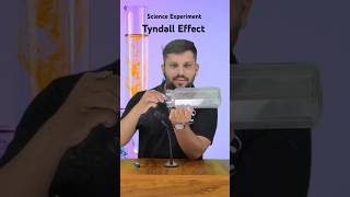 Tyndall Effect science scienceexperiment physics chemistry trending scienceshorts education [upl. by Esirehs]