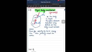 614 Rigid Body Constraint Rotational motion [upl. by Clovah137]