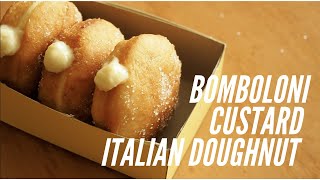 BOMBOLONI  VANILLA CUSTARD STUFFED ITALIAN DOUGHNUTS [upl. by Jdavie]