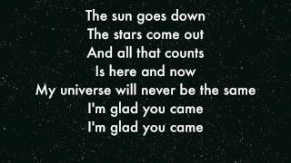 The Wanted  Im Glad you came Lyrics [upl. by Rehotsirhc]