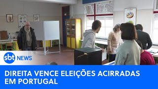 Partido de extremadireita vence eleições acirradas em Portugal SBTNewsnaTV110324 [upl. by Deina]