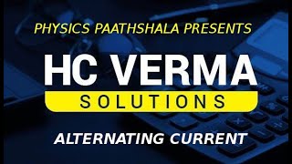 ALTERNATING CURRENT OBJECTIVE1 HC VERMA [upl. by Havelock]