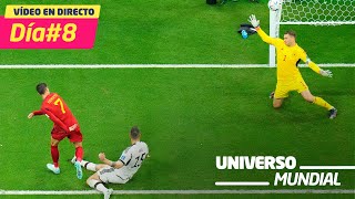 Día 8 de Qatar 2022  España empata 11 con Alemania así se contó en UNIVERSO MUNDIAL [upl. by Ettenajna]