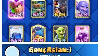 Little prince goblin giant bowler lightning deck clash royale [upl. by Assehc]