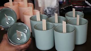 Making Candles Using Woodenwick Vessels Wicks and Wax  Retreat Soap Co [upl. by Villiers741]