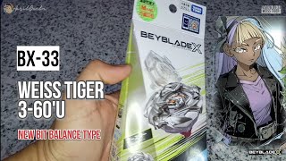 Review WEISS TIGER BX33 Gimmick Its Work Beyblade X beybladexindonesia [upl. by Ecenahs]