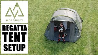 Regatta Tent Setup Motorcycle Motovlog [upl. by Lamak]