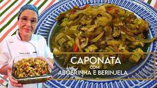 Caponata de Abobrinha e Berinjela  Receita fácil e vegana [upl. by Aire896]