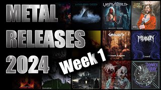 New Metal amp Hard Rock releases 2024 – Week 1 1st  6th January 2024 [upl. by Marijo262]