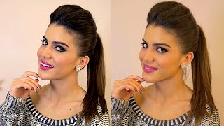 Tutorial de Penteado Rabo Liso com Topete  Eudora [upl. by Nnainot]