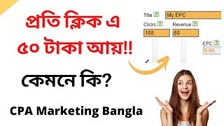 Earn 50 Taka Per Click CPA Marketing Bangla2022 [upl. by Adnwahsar]