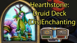 Hearthstone DruidMalfurion Deck  DisenchantingEnchanting Cards Closed Beta Gameplay [upl. by Tybie]