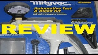 Mityvac MV8000 Automotive Test and Bleeding Kit reveiw [upl. by Gnoix746]