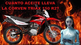 CUÁNTO ACEITE LLEVA LA CORVEN TRIAX 150 R2 [upl. by Ahsiled]