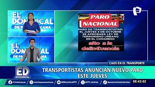 Transportistas anuncian paro para el jueves 3 octubre señalan que extorsiones continúan [upl. by Anafetse]