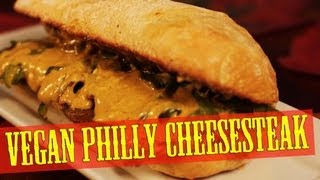 Philly Cheesesteak Recipe  Vegan  The Vegan Zombie [upl. by Yatnahs17]