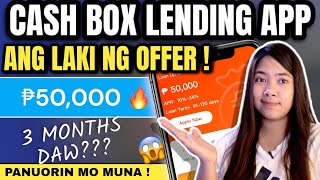 CASHBOX LENDING ₱30K LOAN🔥HONEST REVIEW MAGANDA AT MABILIS NGA BA [upl. by Aelat682]