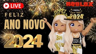 ⭐RESOLUÇÕES DE ANO NOVO ✨ROBLOX EM 2024  LIVE DA VIRADA [upl. by Sofer]