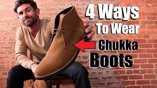 4 Cool Ways To Wear Chukkas EVERY Guy Should Try [upl. by Jehius]