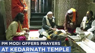 PM Modi offers prayers at Kedarnath Temple [upl. by Riane]