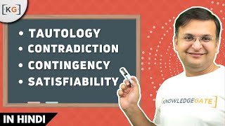 6 Tautology  Contradiction  Contingency  satisfiability Propositional logic [upl. by Antonio623]