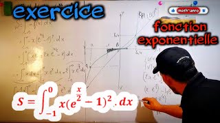 exercice  étude fonction exponentielle 2 bac [upl. by Yelrahs825]