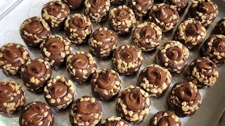 COOKIES COKLAT TERENAK LEMBUT RENYAH GURIH LUMER  NUT BALL COOKIES [upl. by Einneg]