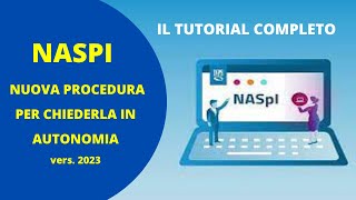 NASPI 20232024  il nuovo tutorial per chiederla in autonomia [upl. by Onitsoga]