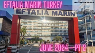 Hotel Eftalia Marin  Alanya  Turkey All Inclusive Including local area shops and Bars [upl. by Ardnoel561]