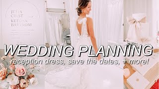 WEDDING PLANNING SERIES episode 3 buying a reception dress save the dates WAX SEAL  more [upl. by Ttelracs76]