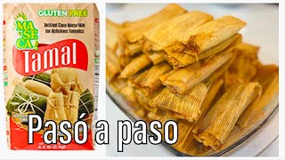 MASECA TAMALES rojos y de queso paso a paso [upl. by Earezed]