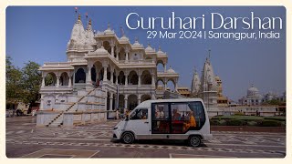 Guruhari Darshan 29 Mar 2024 Sarangpur India [upl. by Eiznekcam]