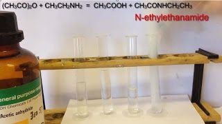 Ethanoic Anydride 1 Reaction demos with nucleophiles [upl. by Cesar]