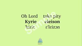 Requiem  Kyrie eleison pronunciation guide [upl. by Ellehs]