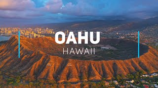 Oahu Hawaii  Island drone tour [upl. by Boatwright]