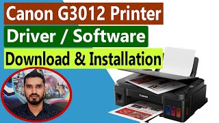 Canon PIXMA G3012 Printer Software  Driver Download amp Installation In Windows 10 ll മലയാളം [upl. by Kaasi]