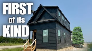 A 2 STORY modular home single wide thats NOW AVAILABLE on the market Prefab House Tour [upl. by Neisa]