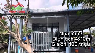 Mẫu nhà panel giá 100 triệu cho diện tích 4x10 mét [upl. by Saoj880]