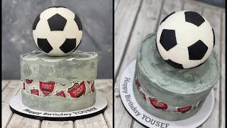 Soccer Fault Line Cake [upl. by Nwadrebma]