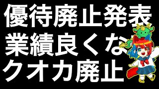 株主優待廃止を発表した銘柄を紹介します！ [upl. by Prestige]