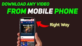 How to DOWNLOAD Videos from ANY WEBSITE on MOBILE 2024 Easy Method [upl. by Esinned870]