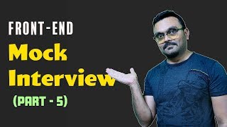 Front End Mock Interview  Online Interview on JavaScript CSS and React  Questions and Answers [upl. by Leiad]