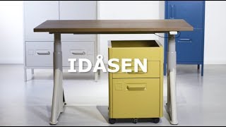 IKEA IDÅSEN skrivbords och förvaringsserie [upl. by Anaiq486]