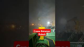 Crane Batamec roboh kena badai malam ini [upl. by Nnylsia]