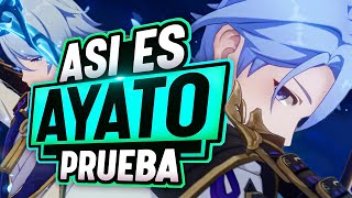 ¡KAMISATO AYATO es INCREIBLE  Primeras impresiones y posibles BUILDS  Genshin Impact [upl. by Aires438]