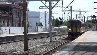 Stoke On Trent Railway Station 153355 EMT arriving on P2 on the 27th July 2018 [upl. by Akiraa]