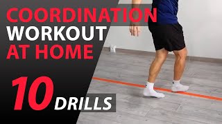 10 COORDINATION DRILLS  COORDINATION WORKOUTS AT HOME 16 [upl. by Holladay]